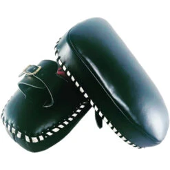 Arwut Fight Gear Black/Black Old Skool Black Thai Kick Pads