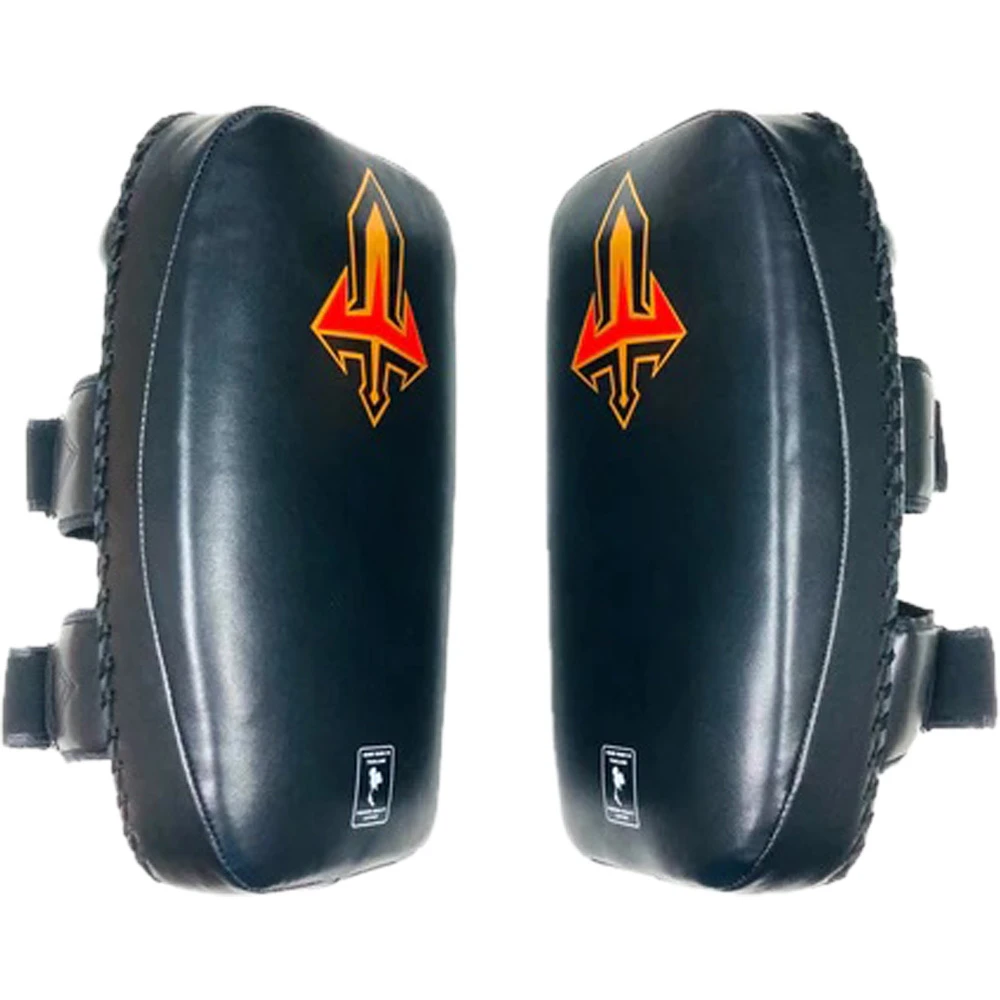 Arwut Fight Gear Black/Black Protector Double Thai Kick Pads 4 Arwut Fight Gear Black/Black Protector Double Thai Kick Pads - Image 2