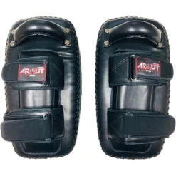 Arwut Fight Gear Black/Black Protector Double Thai Kick Pads 9 Arwut Fight Gear Black/Black Protector Double Thai Kick Pads -Boxing Gear Shop KP4 BKK 2
