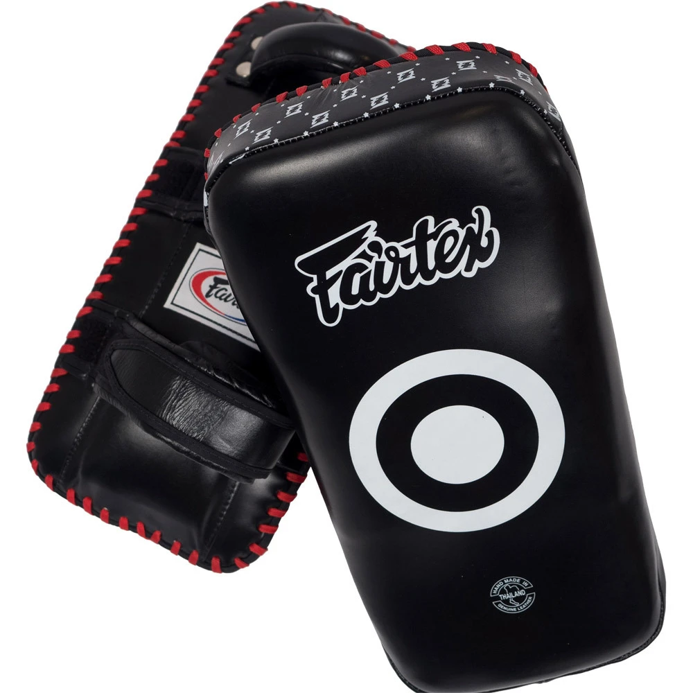 Fairtex "Superior" Black Curved Kicks Pads 3 Fairtex "Superior" Black Curved Kicks Pads