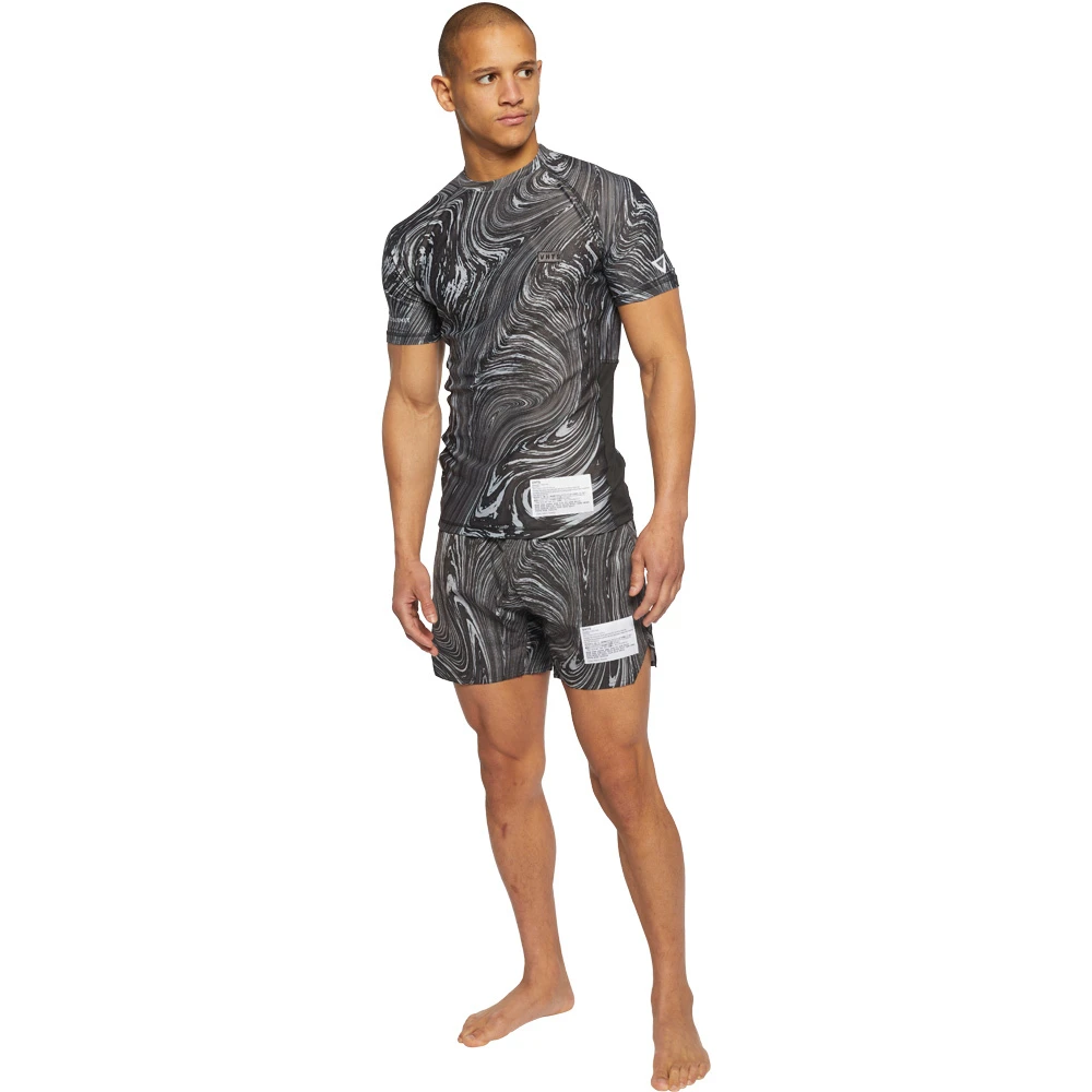 VHTS LE Marble Charcoal Short Sleeve Rash Guard 5 VHTS LE Marble Charcoal Short Sleeve Rash Guard - Image 3