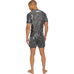 VHTS LE Marble Charcoal Short Sleeve Rash Guard 11 VHTS LE Marble Charcoal Short Sleeve Rash Guard -Boxing Gear Shop MARRG BLK c 4