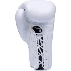 Winning Lace Up White Boxing Gloves - 8oz -Boxing Gear Shop MS 200WHT 3