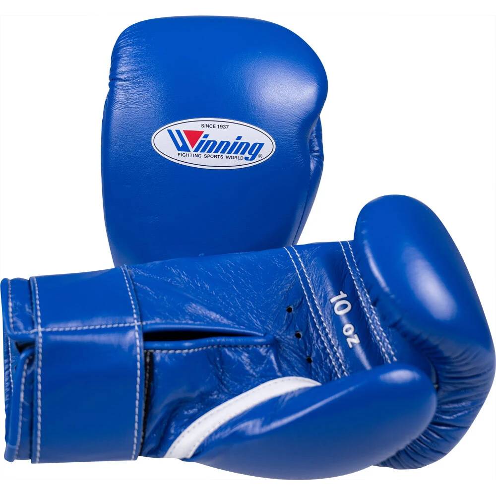 Winning 10oz Velcro Blue Boxing Gloves 4 Winning 10oz Velcro Blue Boxing Gloves - Image 2