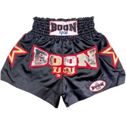 Boon Black Stars Black Muay Thai Shorts