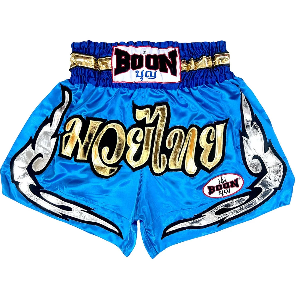 Boon Blue Lai Thai Muay Thai Shorts 3 Boon Blue Lai Thai Muay Thai Shorts