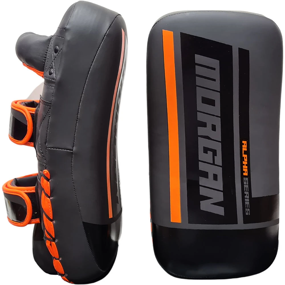 Morgan Sports Alpha Curved Black/Orange Thai Pads 4 Morgan Sports Alpha Curved Black/Orange Thai Pads - Image 2