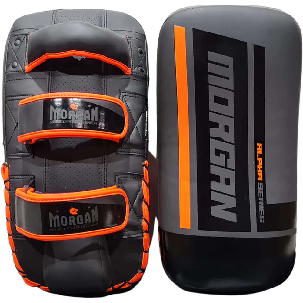 Morgan Sports Alpha Curved Black/Orange Thai Pads 3 Morgan Sports Alpha Curved Black/Orange Thai Pads