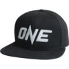 ONEFC ONE Logo Black/White Snapback Hat 1 ONEFC ONE Logo Black/White Snapback Hat -Boxing Gear Shop OWHTLOGSNAPBACK BLK