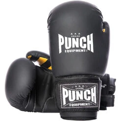 Boxing Gear Shop 10 Punch Punchfit Armadillo Matte Black Bag Gloves