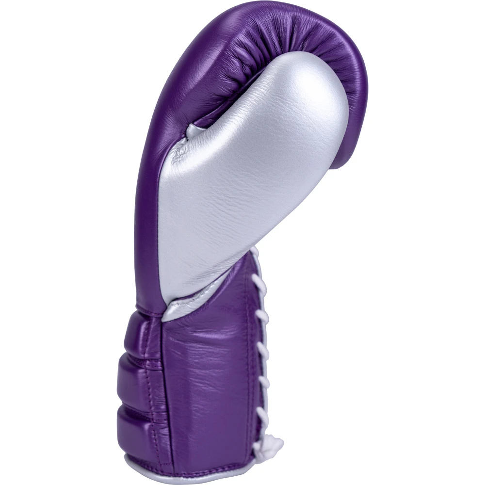 Phenom Boxing SG-202 Metalic Purple/Silver Lace Sparring Gloves 5 Phenom Boxing SG-202 Metalic Purple/Silver Lace Sparring Gloves - Image 3