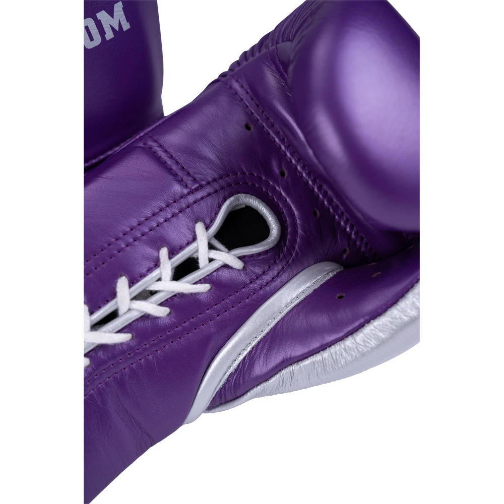 Phenom Boxing SG-202 Metalic Purple/Silver Lace Sparring Gloves 9 Phenom Boxing SG-202 Metalic Purple/Silver Lace Sparring Gloves - Image 7