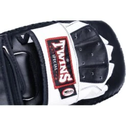 Twins Long Black/White Punching Mitts 10 Twins Long Black/White Punching Mitts -Boxing Gear Shop PML23 BKW 3