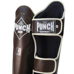 Punch Siam Brown Shin Pads -Boxing Gear Shop PSPSIAMCW c 2