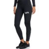 RVCA Compression Black Womens Leggings 2 RVCA Compression Black Womens Leggings -Boxing Gear Shop R407883 c