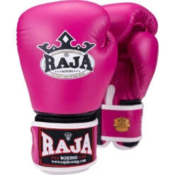 Raja Boxing Standard Pink Velcro Boxing Gloves -Boxing Gear Shop RBGV 1 PNK c 2