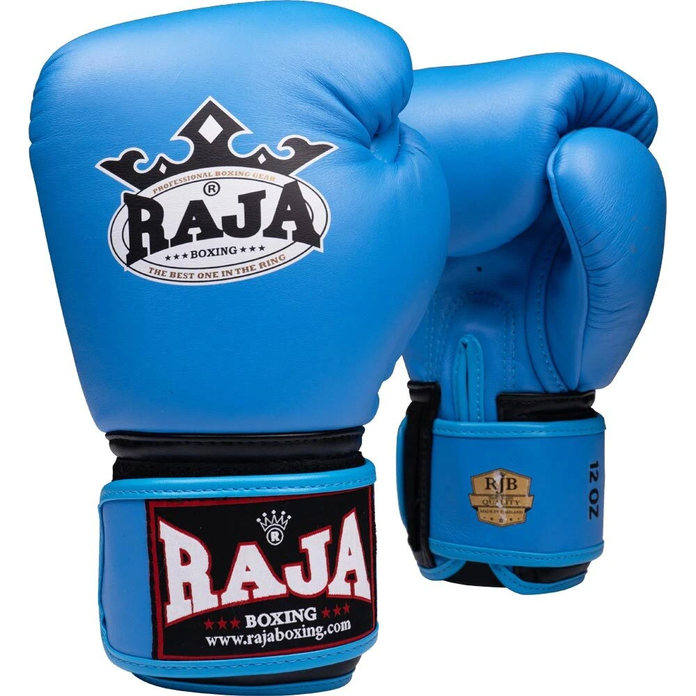 Raja Boxing Standard Sky Blue Velcro Boxing Gloves 3 Raja Boxing Standard Sky Blue Velcro Boxing Gloves