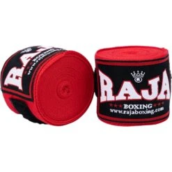 Raja Boxing 4.5m Red Elastic Handwraps -Boxing Gear Shop RBHANWRA RED 2
