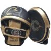 Rival RPM100 Professional Black/Gold Punch Mitts 1 Rival RPM100 Professional Black/Gold Punch Mitts -Boxing Gear Shop RPM100 Black Gold