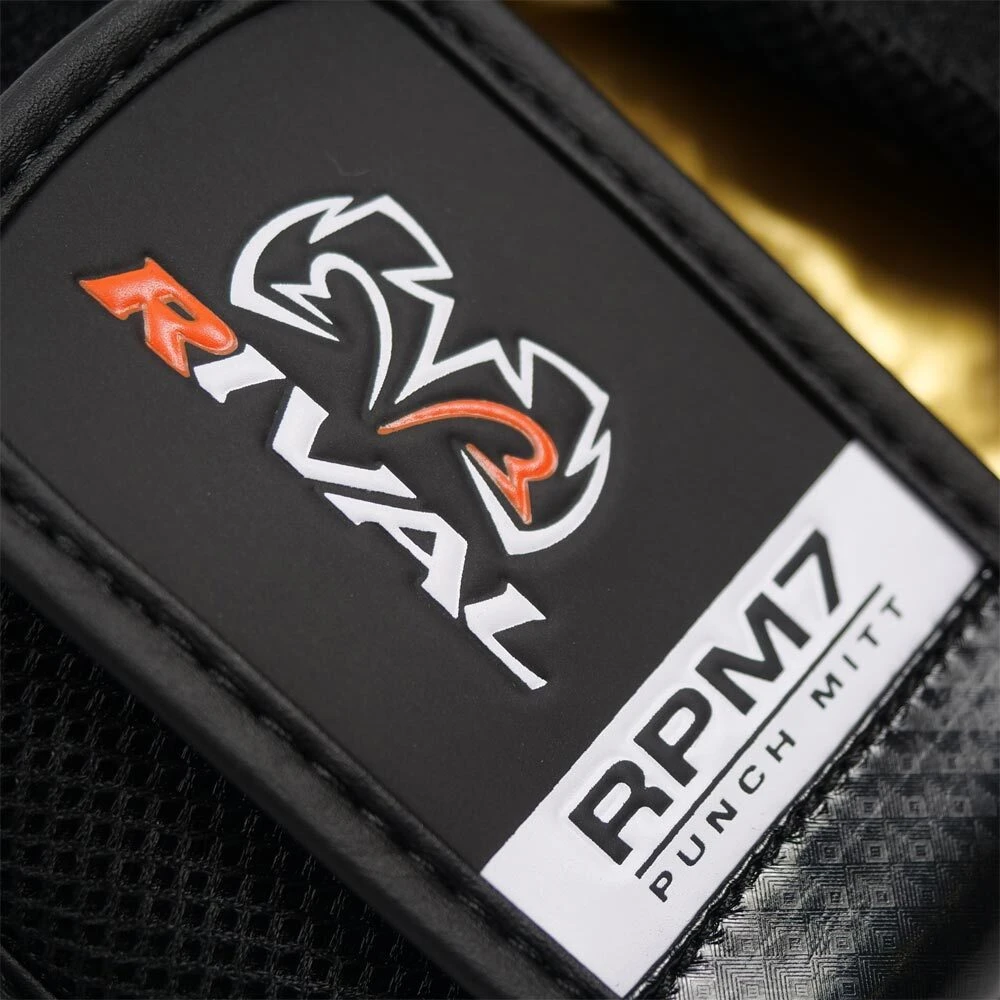 Rival RPM7 Fitness Plus Black/Gold Punch Mitts 6 Rival RPM7 Fitness Plus Black/Gold Punch Mitts - Image 4