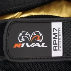 Rival RPM7 Fitness Plus Black/Gold Punch Mitts 16 Rival RPM7 Fitness Plus Black/Gold Punch Mitts -Boxing Gear Shop RPM7 Black Gold 4