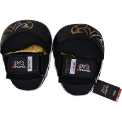 Rival RPM7 Fitness Plus Black/Gold Punch Mitts 20 Rival RPM7 Fitness Plus Black/Gold Punch Mitts -Boxing Gear Shop RPM7 Black Gold 8
