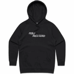 Risk Equals Reward Ladies Black Hoodie