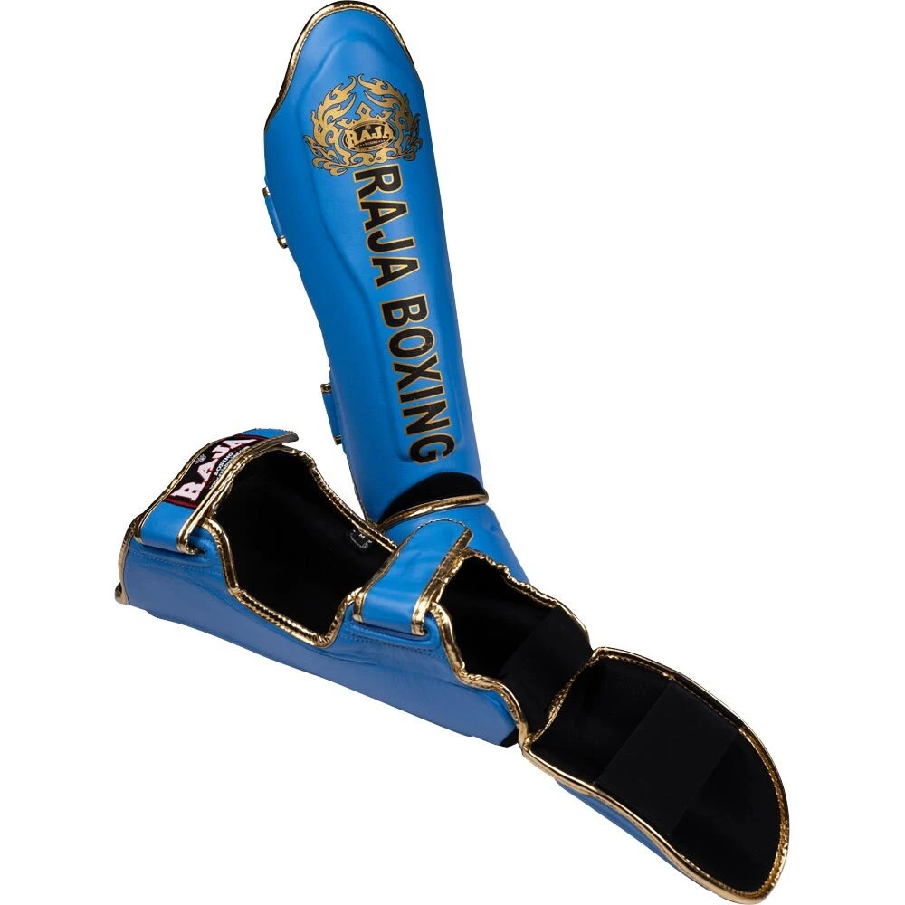 Raja Boxing Sky Blue Light Weight Slim Shin Guards 7 Raja Boxing Sky Blue Light Weight Slim Shin Guards - Image 5