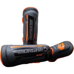 Morgan Sports Black/Orange Shin & Instep Protectors 9 Morgan Sports Black/Orange Shin & Instep Protectors -Boxing Gear Shop SG ALPHA c 2