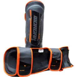 Morgan Sports Black/Orange Shin & Instep Protectors 10 Morgan Sports Black/Orange Shin & Instep Protectors -Boxing Gear Shop SG ALPHA c 3
