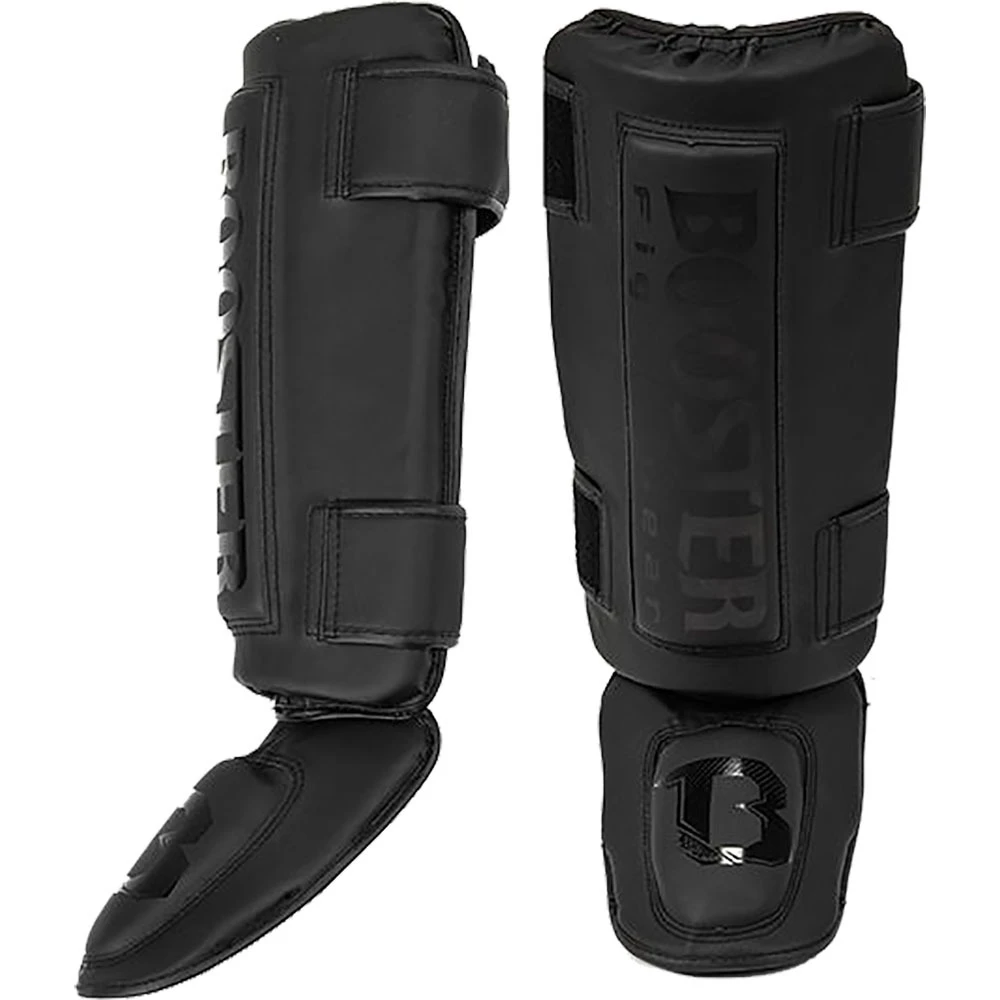 Booster Thai Striker Black Shin Guards 3 Booster Thai Striker Black Shin Guards