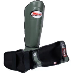 Twins Slim-Fit Olive Shin Guards -Boxing Gear Shop SGL10 OLV c 2