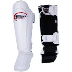 Twins Slim-Fit White Shin Guards 9 Twins Slim-Fit White Shin Guards -Boxing Gear Shop SGL10 WHT c 2