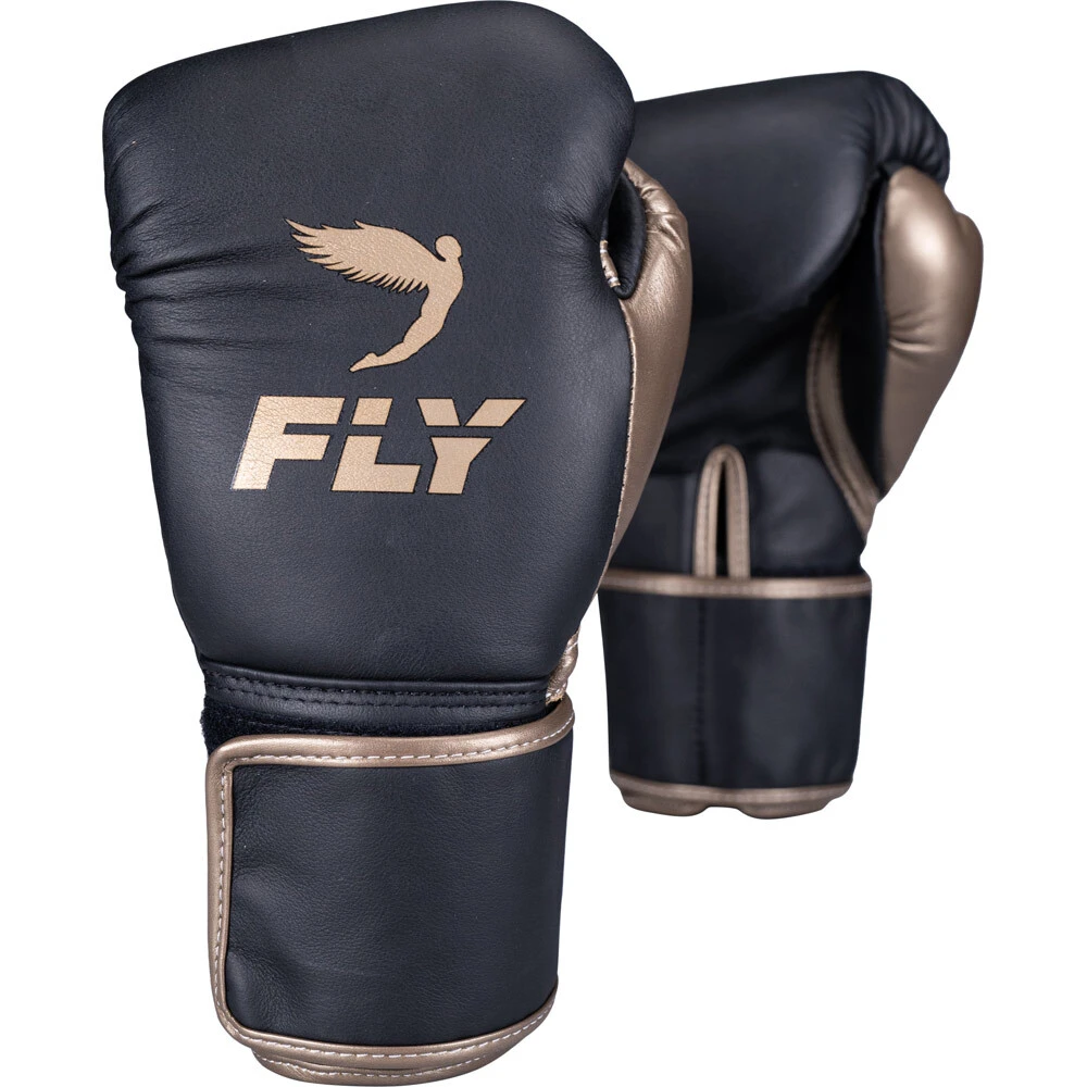 Fly Boxing Black/Gold Superloop Boxing Gloves 5 Fly Boxing Black/Gold Superloop Boxing Gloves - Image 3