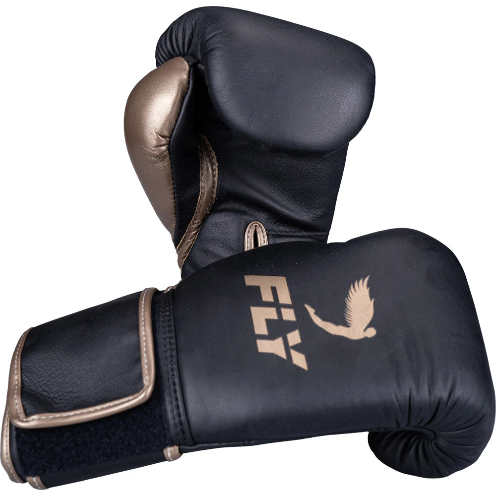 Fly Boxing Black/Gold Superloop Boxing Gloves 3 Fly Boxing Black/Gold Superloop Boxing Gloves