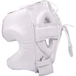 Boxeo TM White Head Gear -Boxing Gear Shop TMHG WHT 4