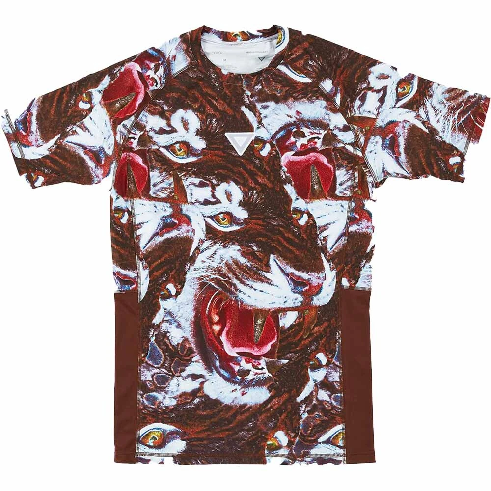VHTS 2023 Trippy Tiger Series Brown Rash Guard 3 VHTS 2023 Trippy Tiger Series Brown Rash Guard