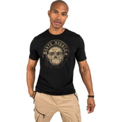 Venum Santa Muerte Dark Side Black/Brown Tee