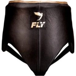 Fly Boxing Womens Black/Matt Gold Groinguard