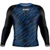Jitsy Club Zaps Ranked Blue Long Sleeve Rash Guard -Boxing Gear Shop ZAPRGLB c
