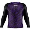 Jitsy Club Zaps Ranked Purple Long Sleeve Rash Guard -Boxing Gear Shop ZAPRGLP c